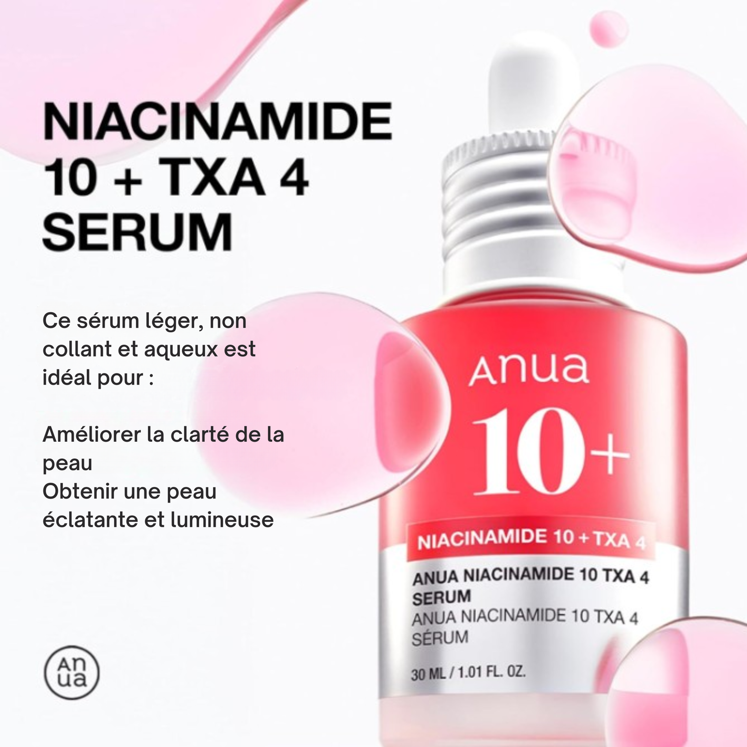 ANUA™ Niacinamide 10% + TXA 4% sérum - Anti-Taches & Unifiant