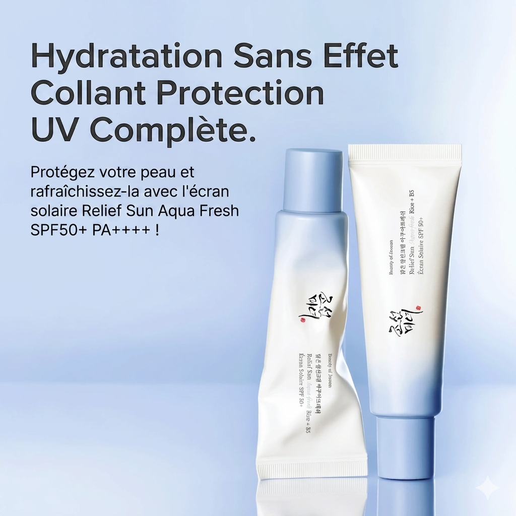 Crème solaire visage  SPF50+ PA++++ Beauty of Joseon™ – Relief Sun Aqua-Fresh : Rice + B5